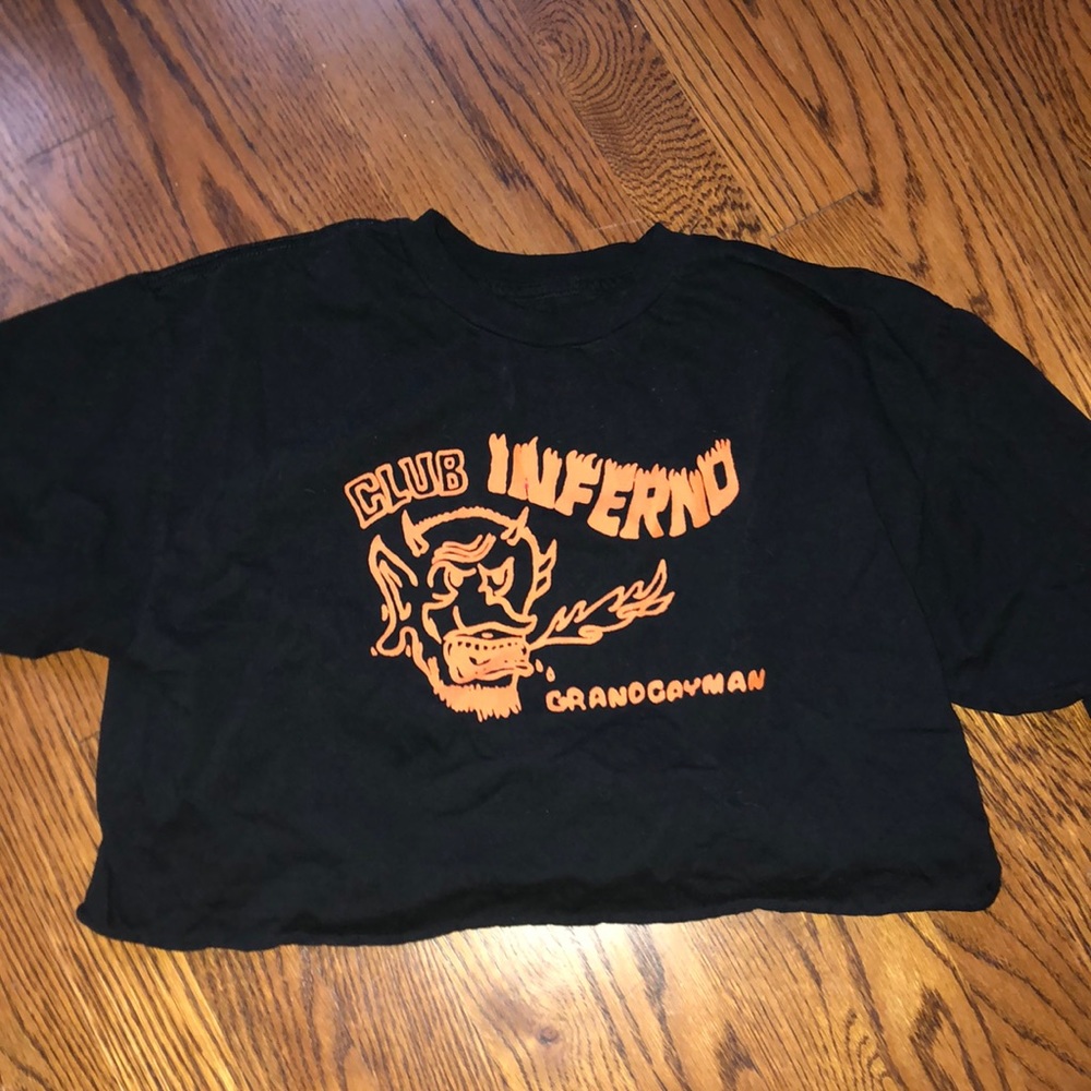 Brandy cropped tee